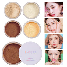Încarcă imaginea în vizualizatorul Galerie, PHOERA New Loose Powder Face Matte Oil Control Makeup Skin Finish Powder Facial Whitening Brighten Skin Powder Concealer TSLM1