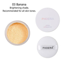 Încarcă imaginea în vizualizatorul Galerie, PHOERA New Loose Powder Face Matte Oil Control Makeup Skin Finish Powder Facial Whitening Brighten Skin Powder Concealer TSLM1