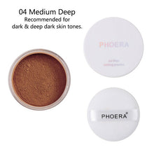 Încarcă imaginea în vizualizatorul Galerie, PHOERA New Loose Powder Face Matte Oil Control Makeup Skin Finish Powder Facial Whitening Brighten Skin Powder Concealer TSLM1