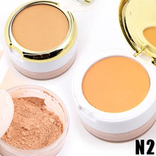 Încarcă imaginea în vizualizatorul Galerie, HOT Miss Rose face makeup 3 in 1 bare mineral compact and loose powder pallet oil control sun block concealer powder setting
