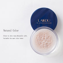 Încarcă imaginea în vizualizatorul Galerie, LAIKOU Matt Powder Long Lasting Oil Control Makeup 3 Colors Loose Powder Natural Waterproof Concealer Loose Powder Firm Skin 15g
