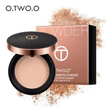 Încarcă imaginea în vizualizatorul Galerie, O.TWO.O Natural Face Powder Mineral Foundations Oil-control Brighten Concealer Whitening Make Up Pressed Powder With Puff D01
